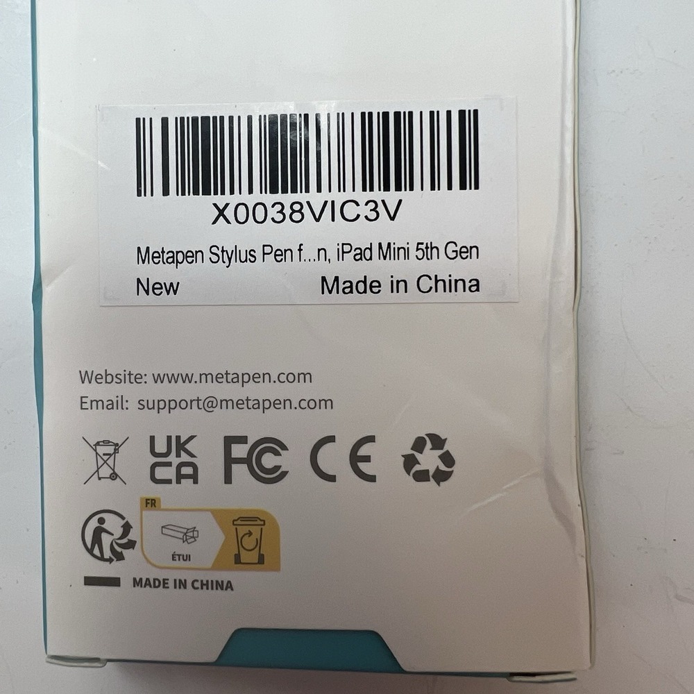 Metapen Pencil A8 Stylus Pen for Apple iPad White NEW Tilt Sensitive Fast Charge - Picture 3 of 7